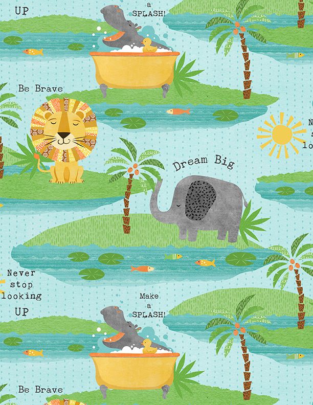 Dream Big - Animals - 44" Wide - Wilmington