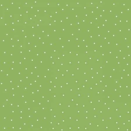 Tiny Dots - Green/White - 44" Wide - Kimberbell Basics