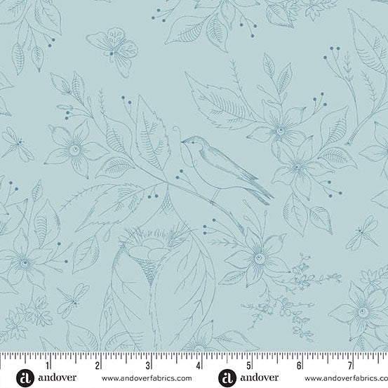 Sewing Bird - Pacific - 108" Wide - Andover Fabrics