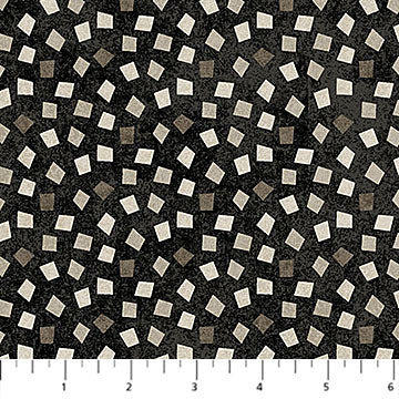 Modern Vibe - Tossed Quadri - Black/Multi - 44" Wide - Northcott