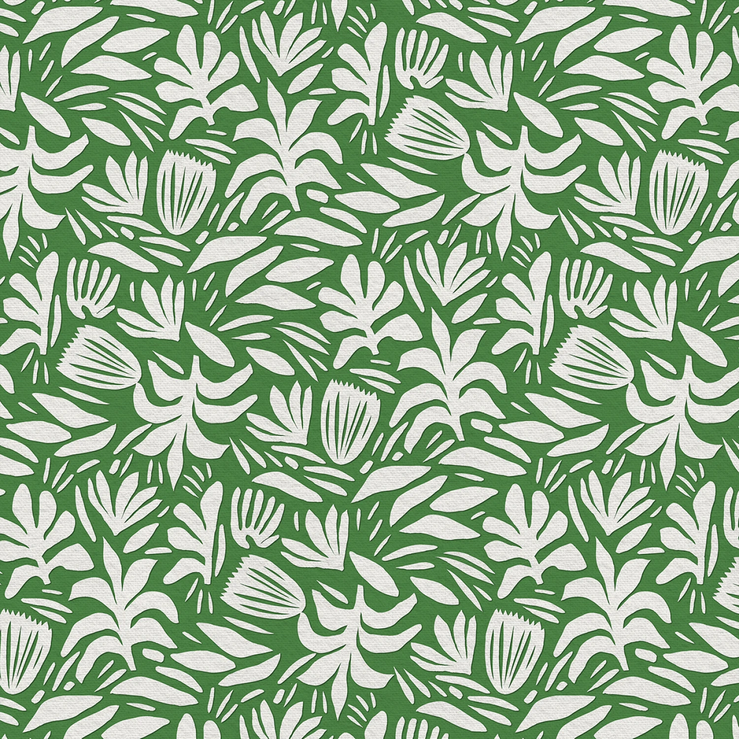 Abstract Shapes - Shape Toss - Green/White - 118" Wide - Paintbrush Studio