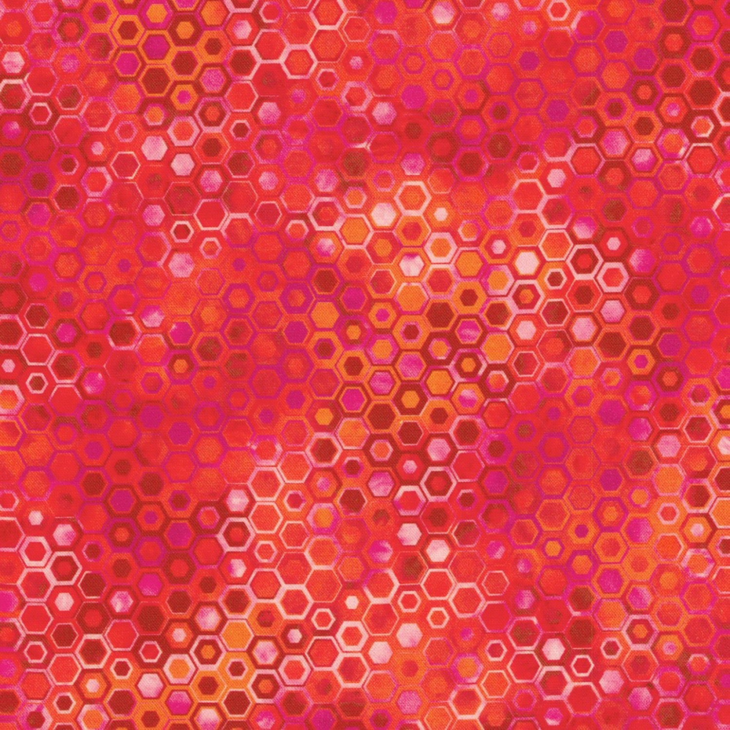 Phantasma - Hexagons Ruby - 44" Wide - Robert Kaufman