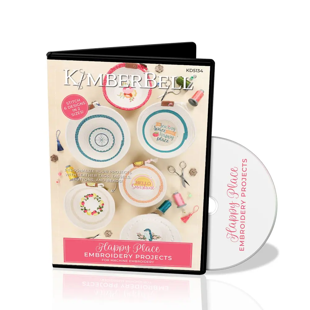 Happy Place Embroidery Projects - Machine Embroidery CD - Kimberbell