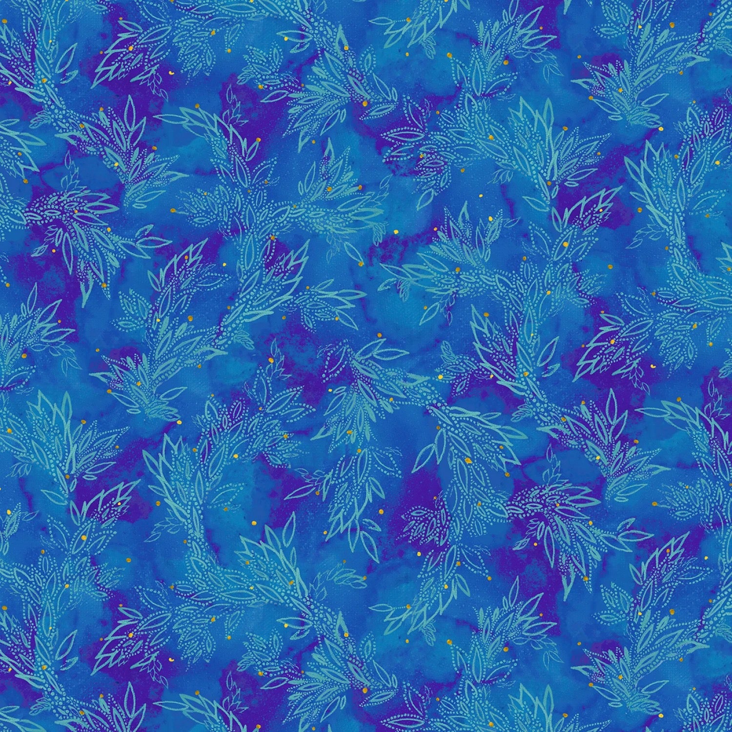 Painted Sea - Leafy Sea Trails - PSEA5946-B - 44" Wide - P & B Textiles