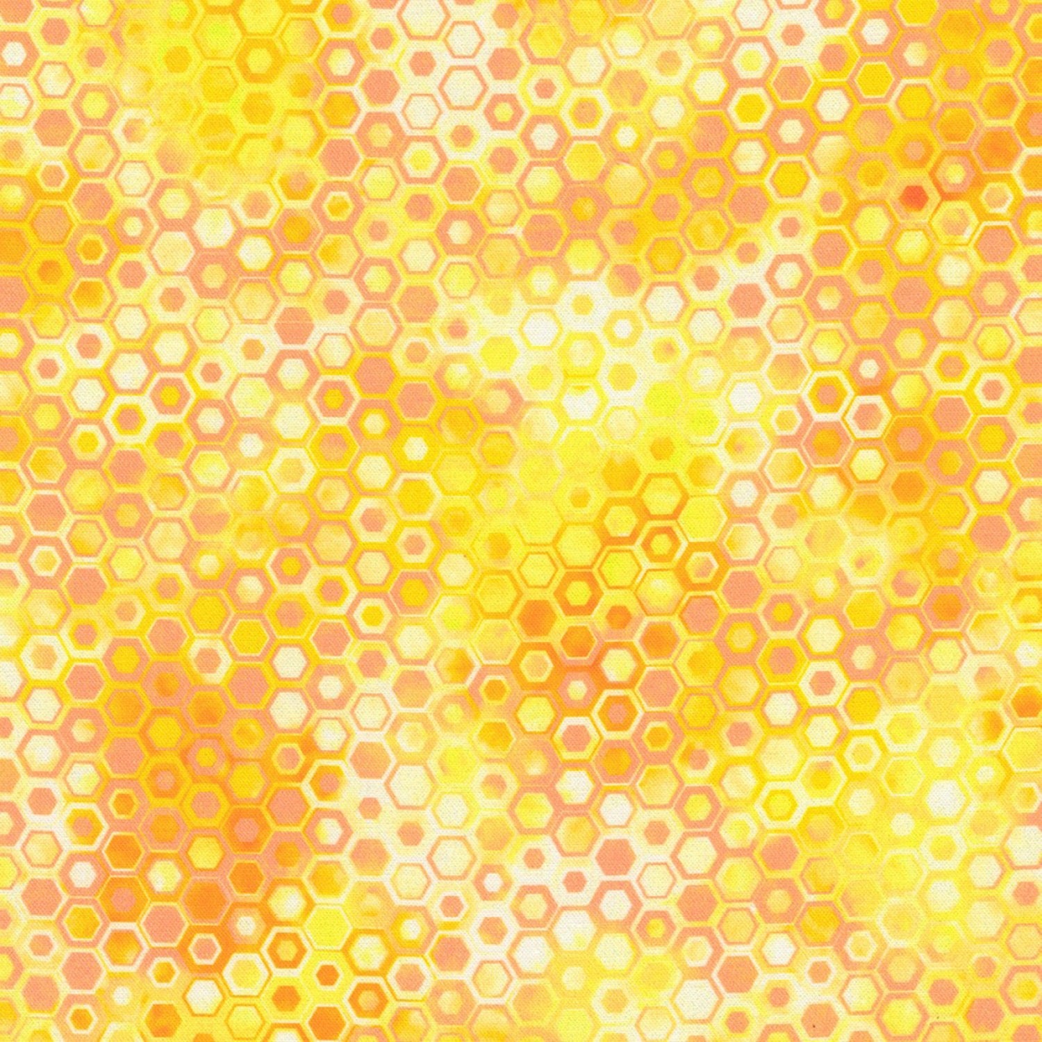 Phantasma - Hexagons Sunshine - 44" Wide - Robert Kaufman