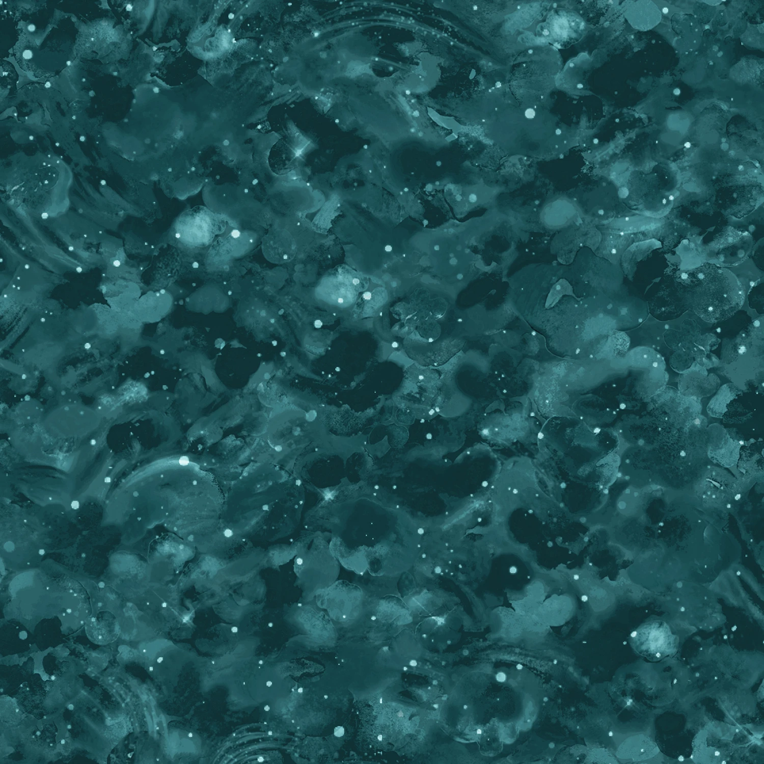 Clouds - Teal - 118" Wide - Oasis