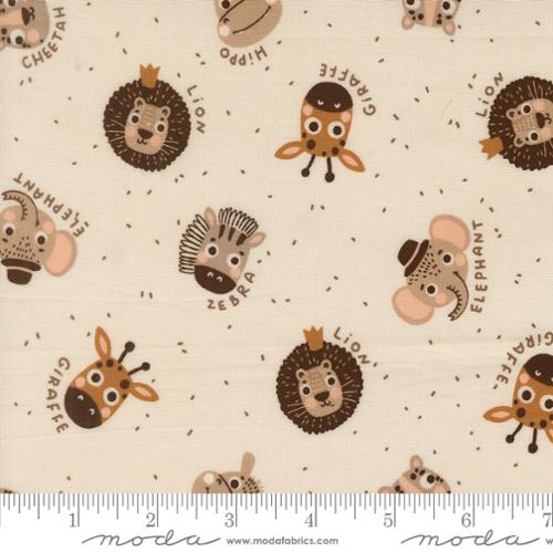 Wildly Cute Safari - Pearl - 539081-11 - 44" Wide - Elena Amo