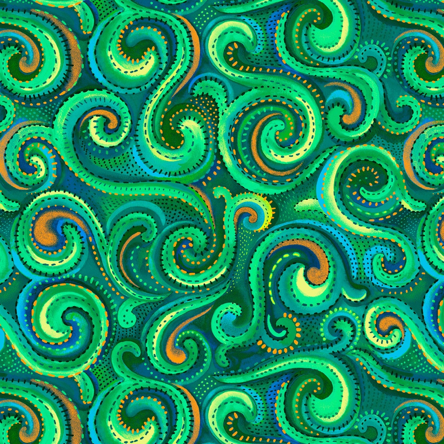 Swirl - Jade - 108" Wide - Studio E