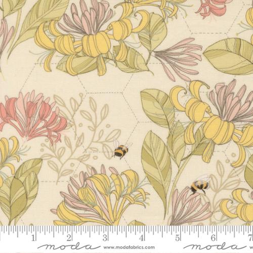 Pollinators - Honeysuckle - Cloud - 548812-11- 44" Wide - Zen Chic