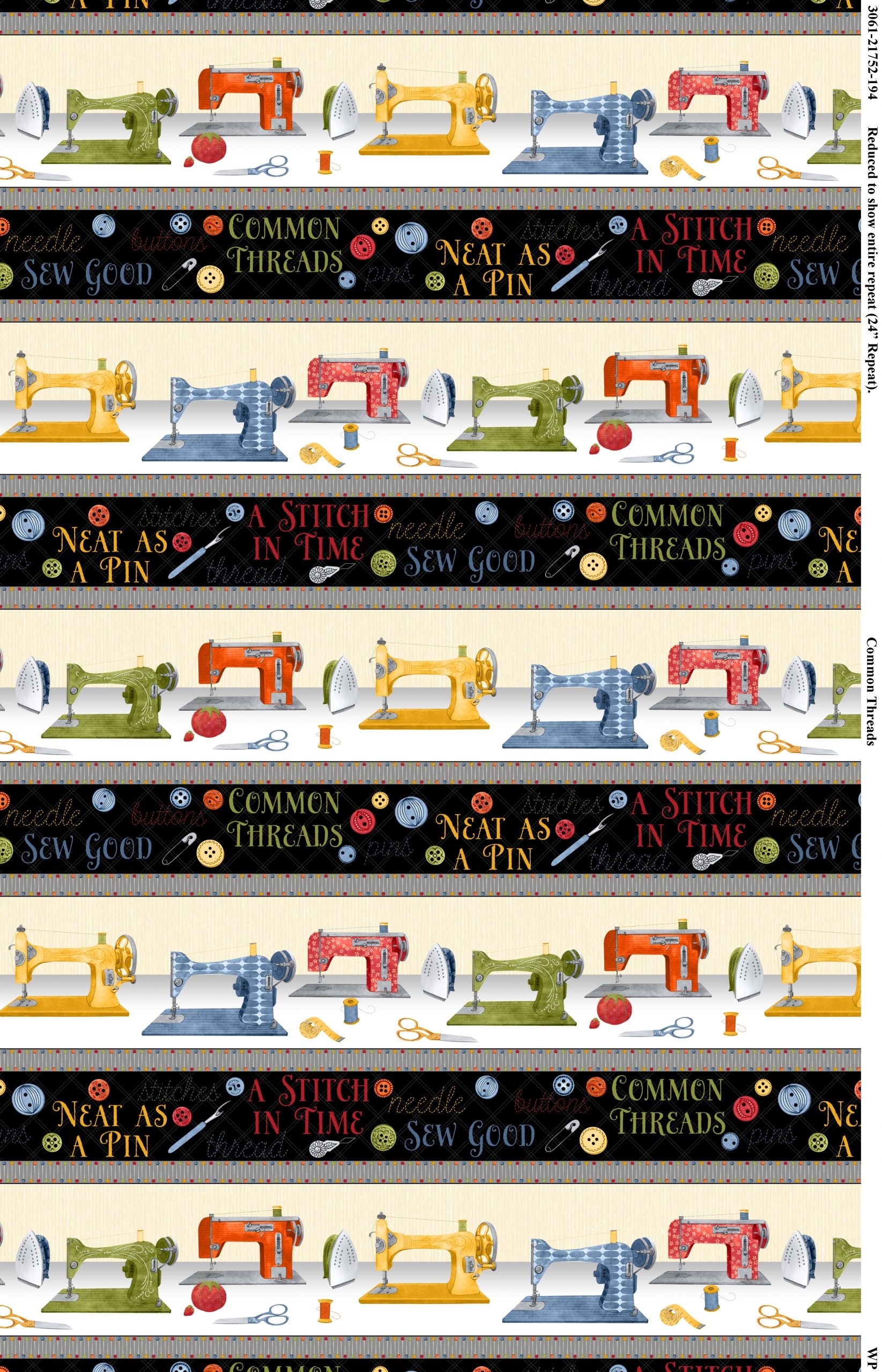 Common Threads - Border Print - 44" Wide - Wilmington