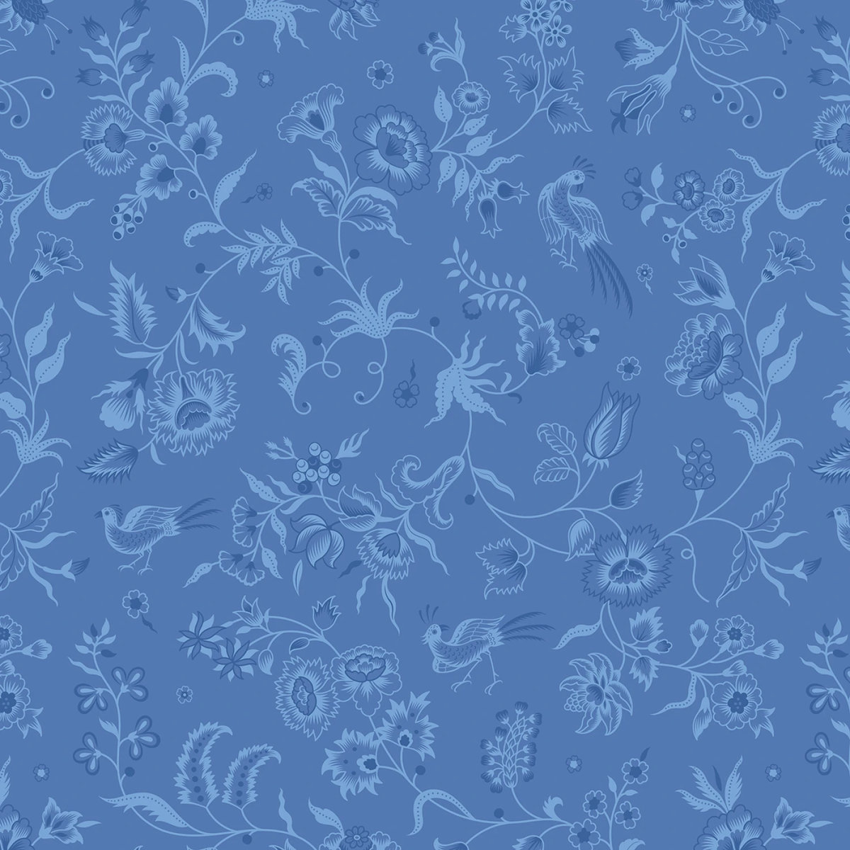 Kipling Gardens - Haviland - Blueberry - 108" Wide - Riley Blake