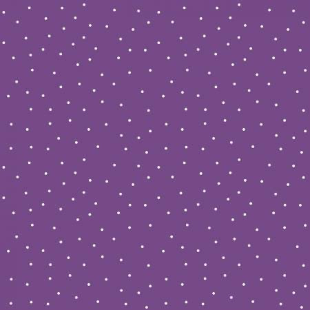 Tiny Dots - Purple/White - 44" Wide - Kimberbell Basics