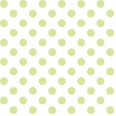 Dots - Pale Green - 44" Wide - Kimberbell Basics