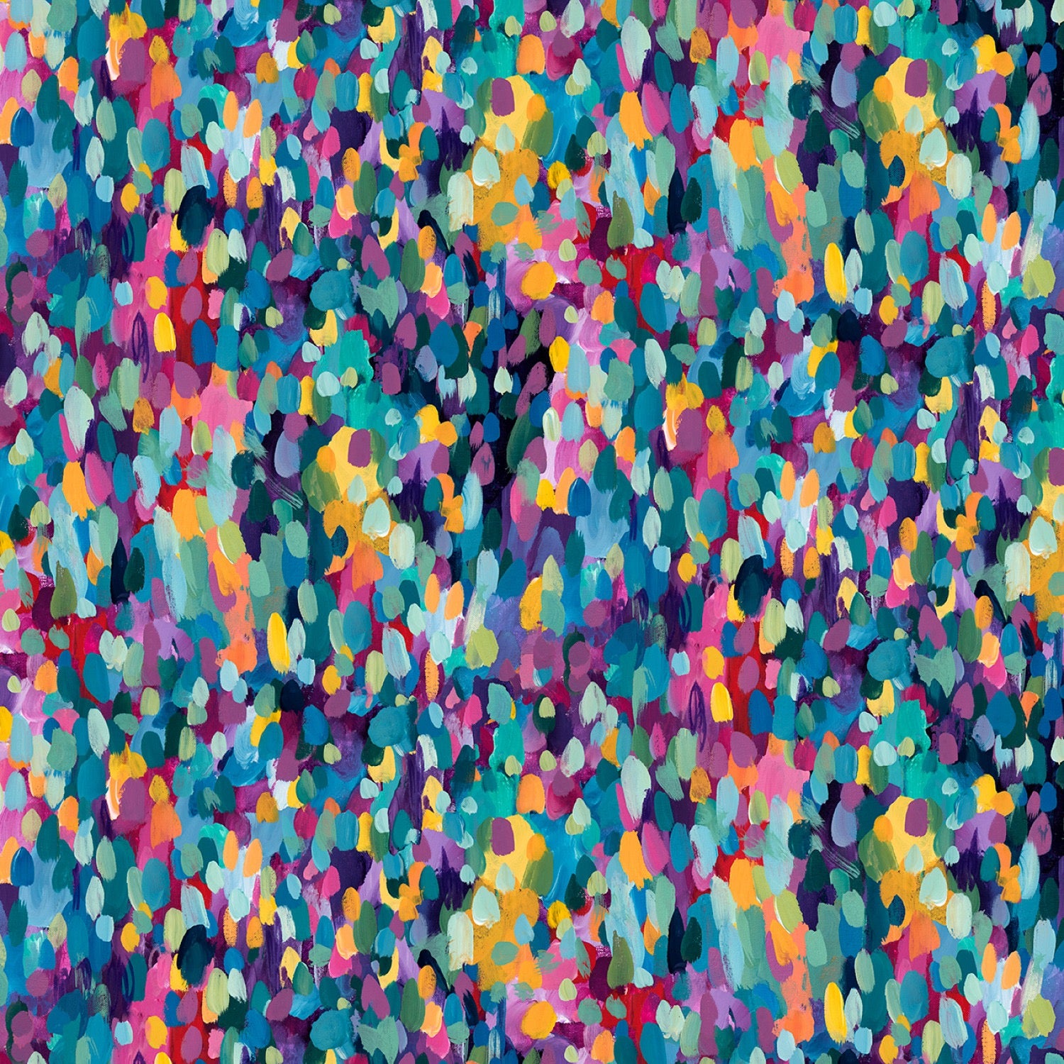 Large Paint Spots - Blue/Multi - 108" Wide - P & B Textiles