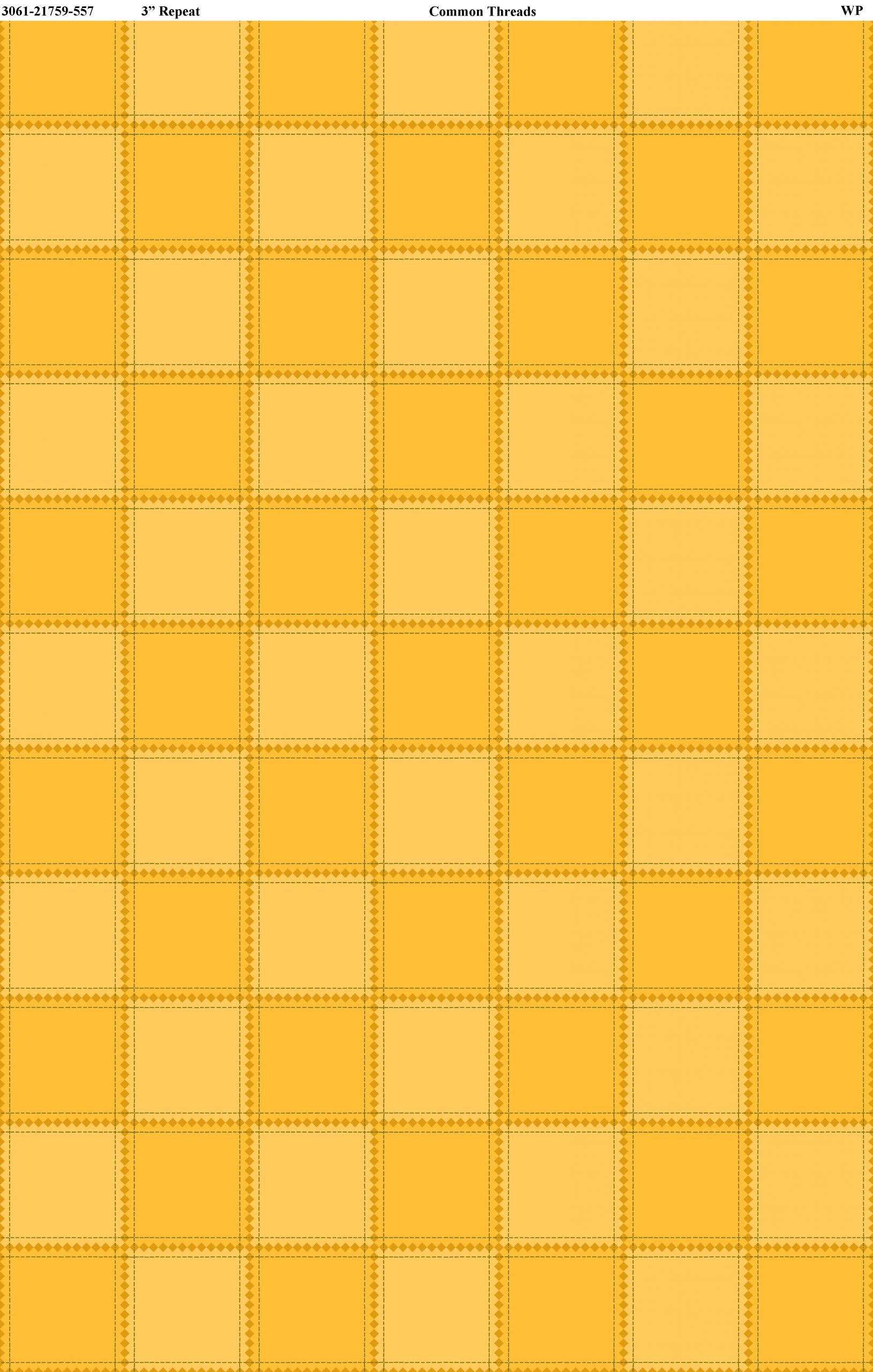 Common Threads - Check - Yellow - 44" Wide - Wilmington