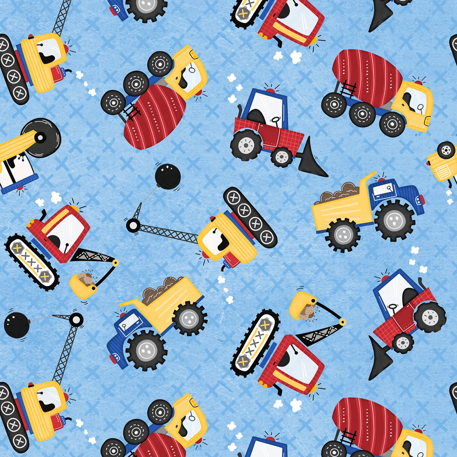 Pave The Way - Trucks Toss - Light Blue - 44" Wide - Wilmington