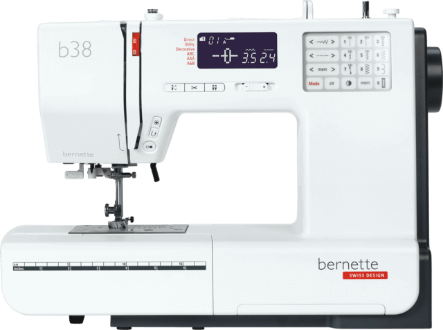 bernette 38 — front view of controls