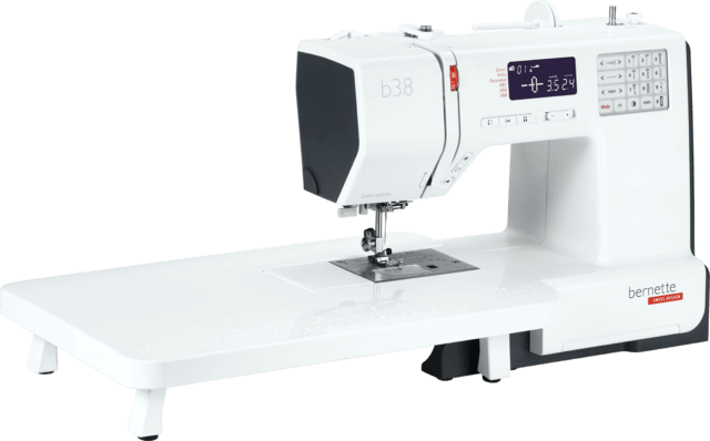 bernette 38 — three-quarter view with extension table