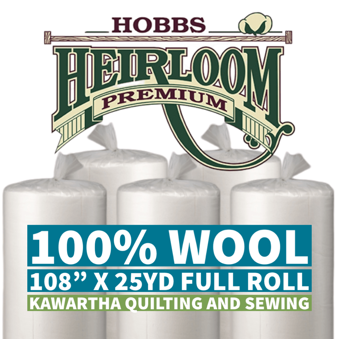 Preorder - Hobbs Heirloom® Premium 100% Wool - 108" x 25yds. Roll - (February Availability) - Kawartha Quilting and Sewing LTD.