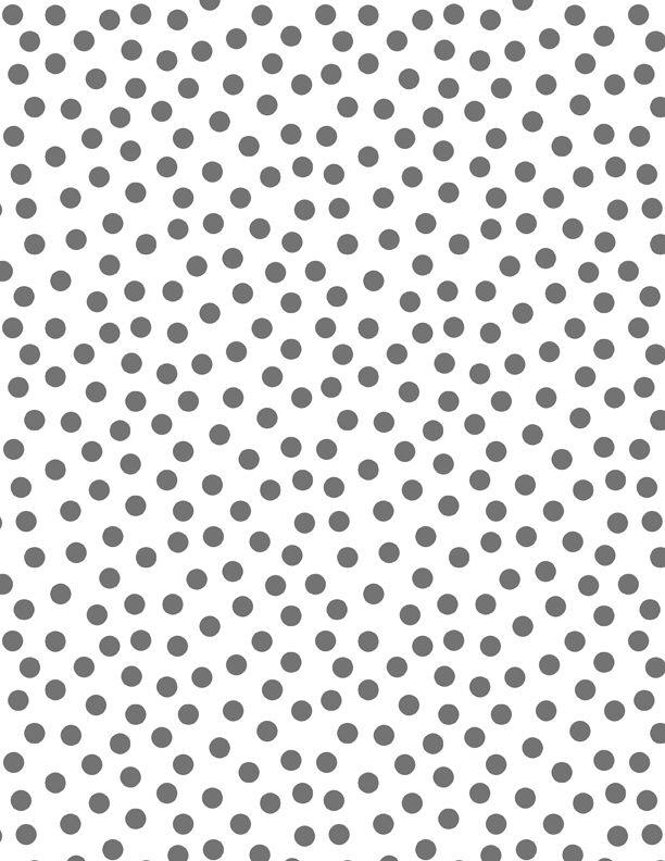 On the Dot - White/Gray - 44" Wide - Wilmington - Kawartha Quilting and Sewing LTD.