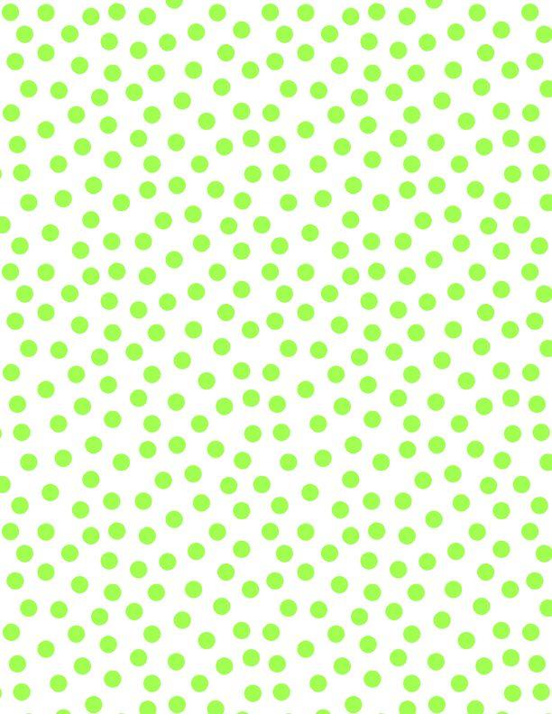 On the Dot - White/Green - 44" Wide - Wilmington - Kawartha Quilting and Sewing LTD.