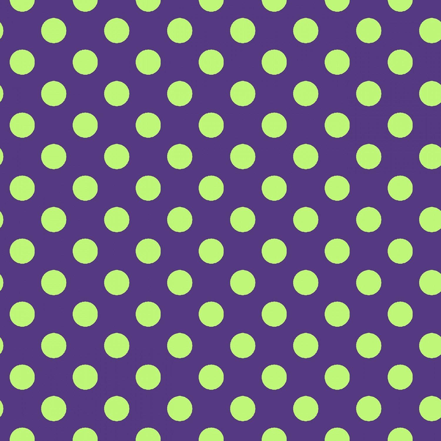 Dots - Purple/Green - 44" Wide - Kimberbell Basics - Kawartha Quilting and Sewing LTD.