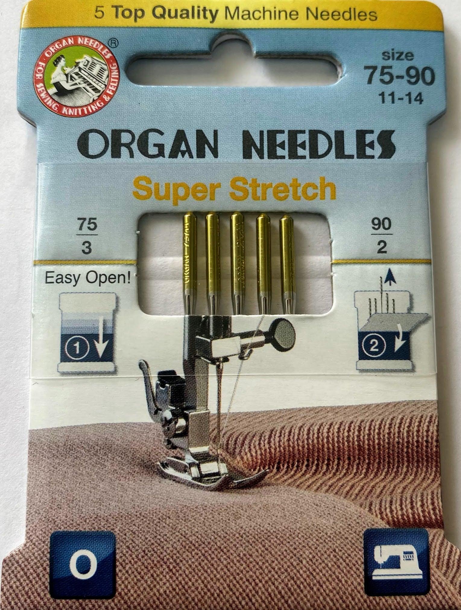 Organ Needle Super Stretch Assorted, 5 Needle Eco Pack - Kawartha Quilting and Sewing LTD.