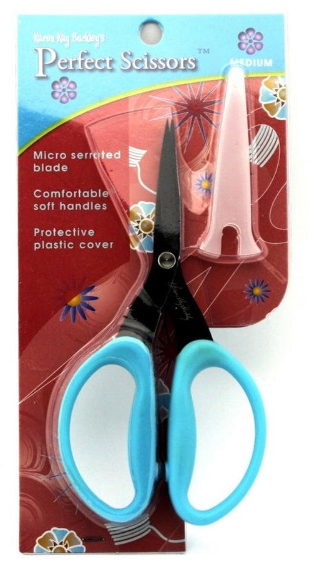 Perfect Scissors Karen Kay Buckley - Blue - Medium, 6 Inch - Kawartha Quilting and Sewing LTD.