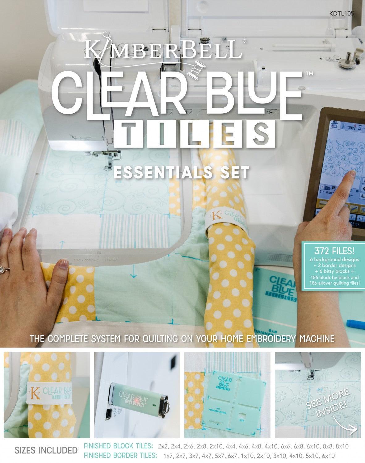 Clear Blue Tiles - Essentials Set - Kimberbell - Kawartha Quilting and Sewing LTD.