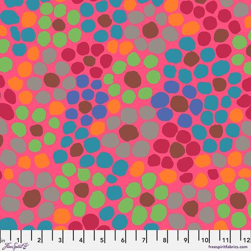 Flower Dot by Kaffe Fassett - Pink - 44" Wide - FreeSpirit - Kawartha Quilting and Sewing LTD.