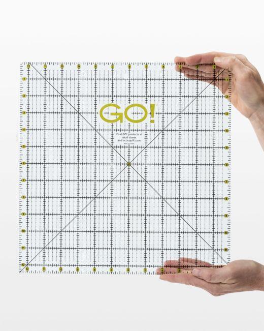 GO! Quilting Ruler - 12 1/2" x 12 1/2" - Kawartha Quilting and Sewing LTD.