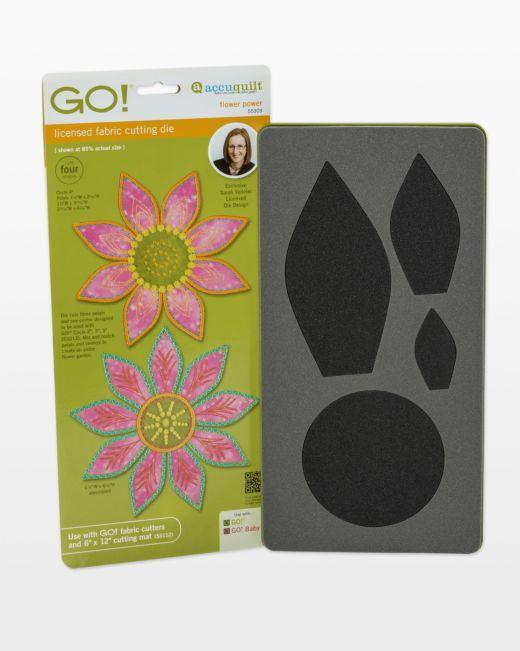 GO! Flower Power by Sarah Vedeler Die - Kawartha Quilting and Sewing LTD.
