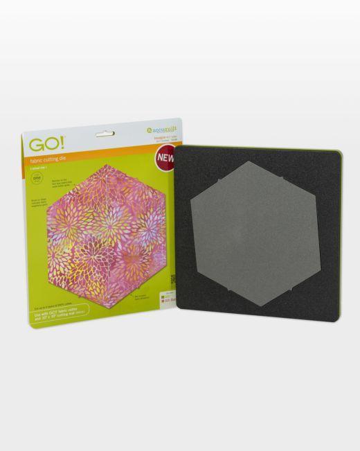 GO! Hexagon - 4 1/2" Sides (4 1/4" Finished) Die - Kawartha Quilting and Sewing LTD.