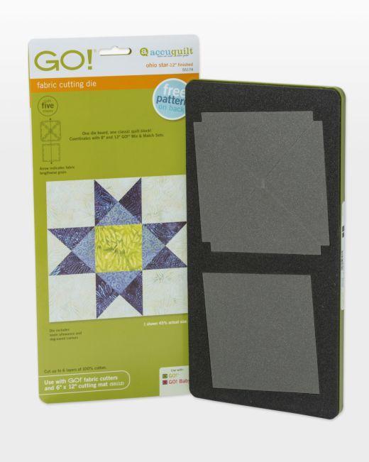 GO! Ohio Star - 12" Finished Die - Kawartha Quilting and Sewing LTD.