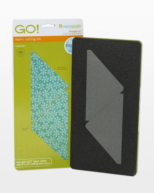 GO! Quarter Square Triangle - 6" Finished Square Die - Kawartha Quilting and Sewing LTD.