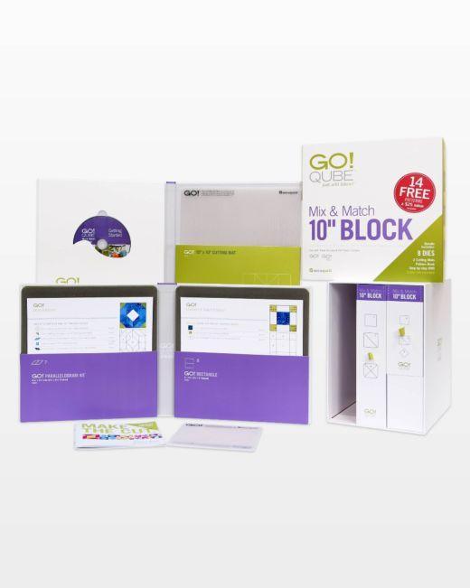 GO! Qube Mix & Match 10" Block - Kawartha Quilting and Sewing LTD.