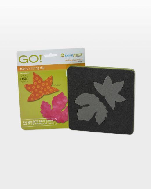 GO! Rustling Leaves #3 - Sweetgum and Poplar (Small) Die - Kawartha Quilting and Sewing LTD.