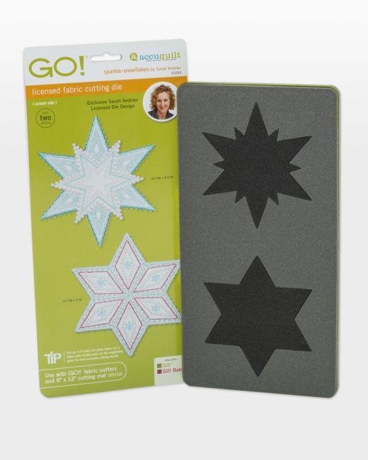 GO! Sparkle - Snowflakes by Sarah Vedeler Die - Kawartha Quilting and Sewing LTD.