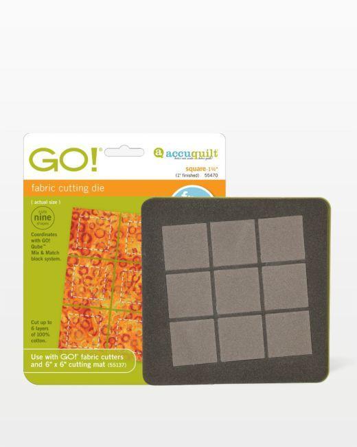 GO! Square - 1 1/2" (1" Finished) Die - Kawartha Quilting and Sewing LTD.