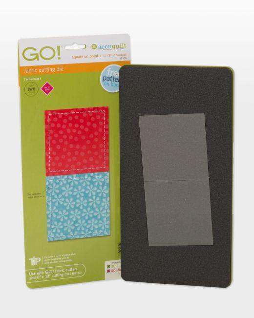 GO! Square on Point - 3 11/16" (3 3/16" Finished) Die - Kawartha Quilting and Sewing LTD.