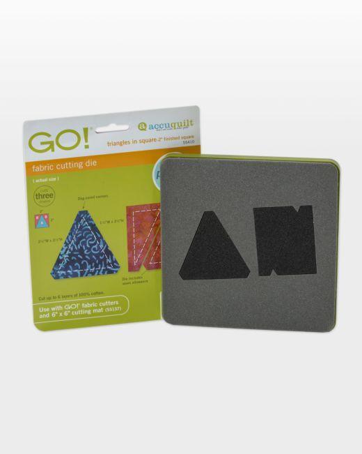 GO! Triangles in Square - 2" Finished Square Die - Kawartha Quilting and Sewing LTD.