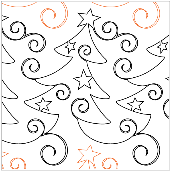 Christmas Whimsy - Paper Pantograph - Kawartha Quilting and Sewing LTD.