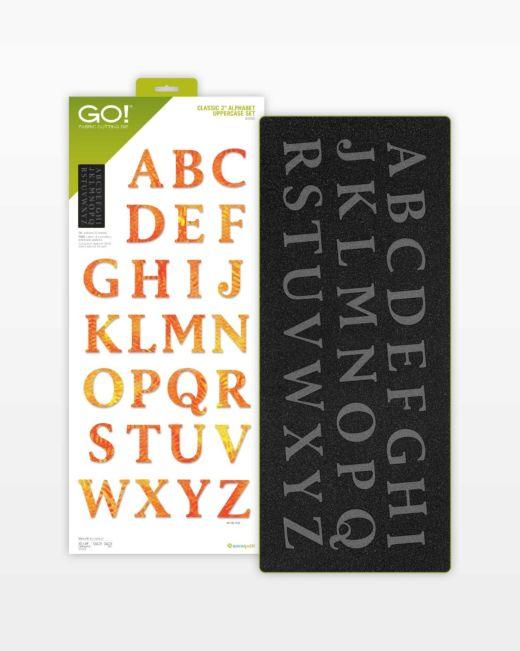 GO! Classic 2" Alphabet Uppercase Set Die - Kawartha Quilting and Sewing LTD.