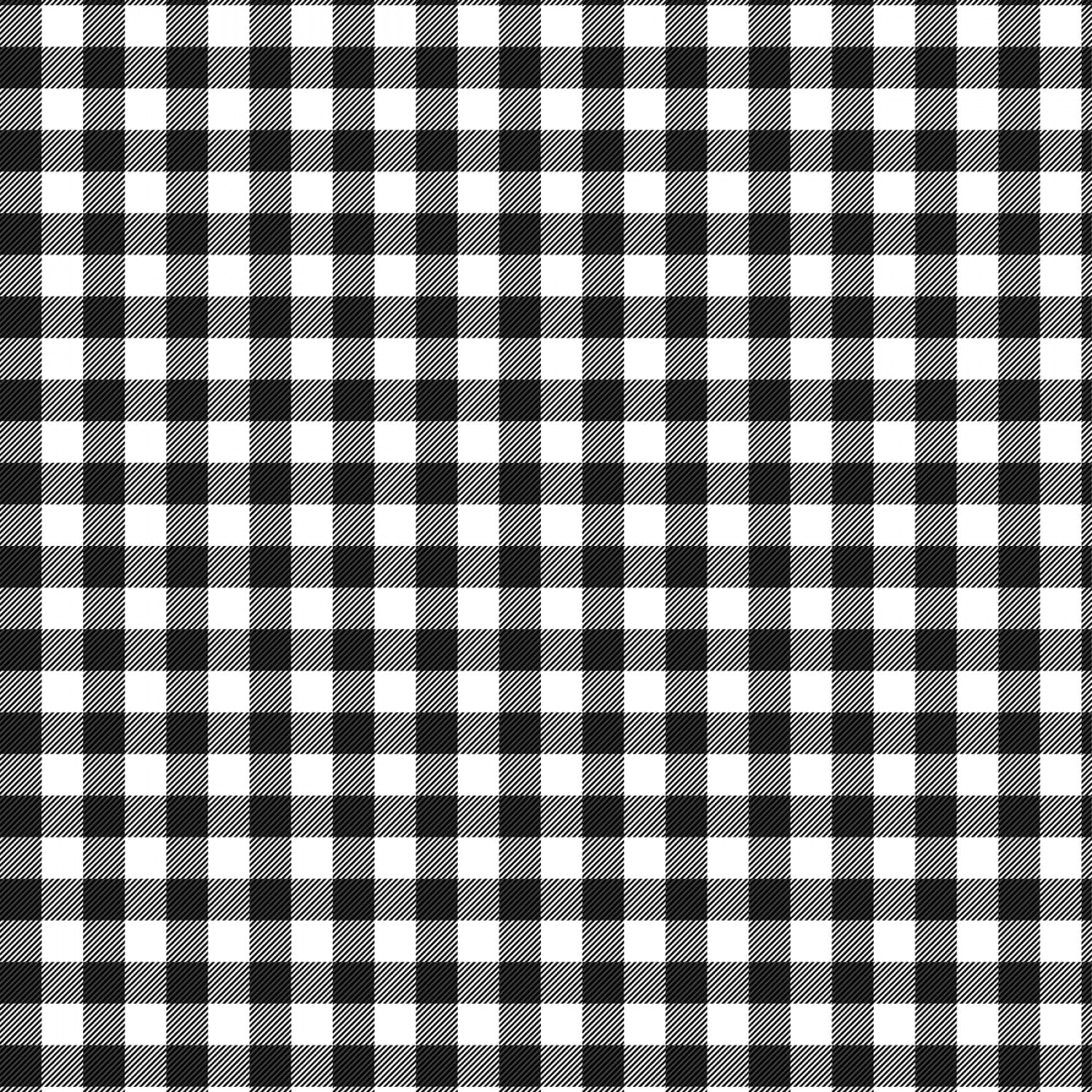 Buffalo Check - White / Black - 44" Wide - Wilmington