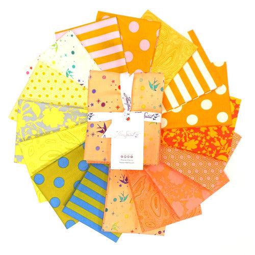 Goldfish - Tula Pink True Colors - Fat Quarter Bundle - 16 Pieces - FreeSpirit Fabrics - Kawartha Quilting and Sewing LTD.