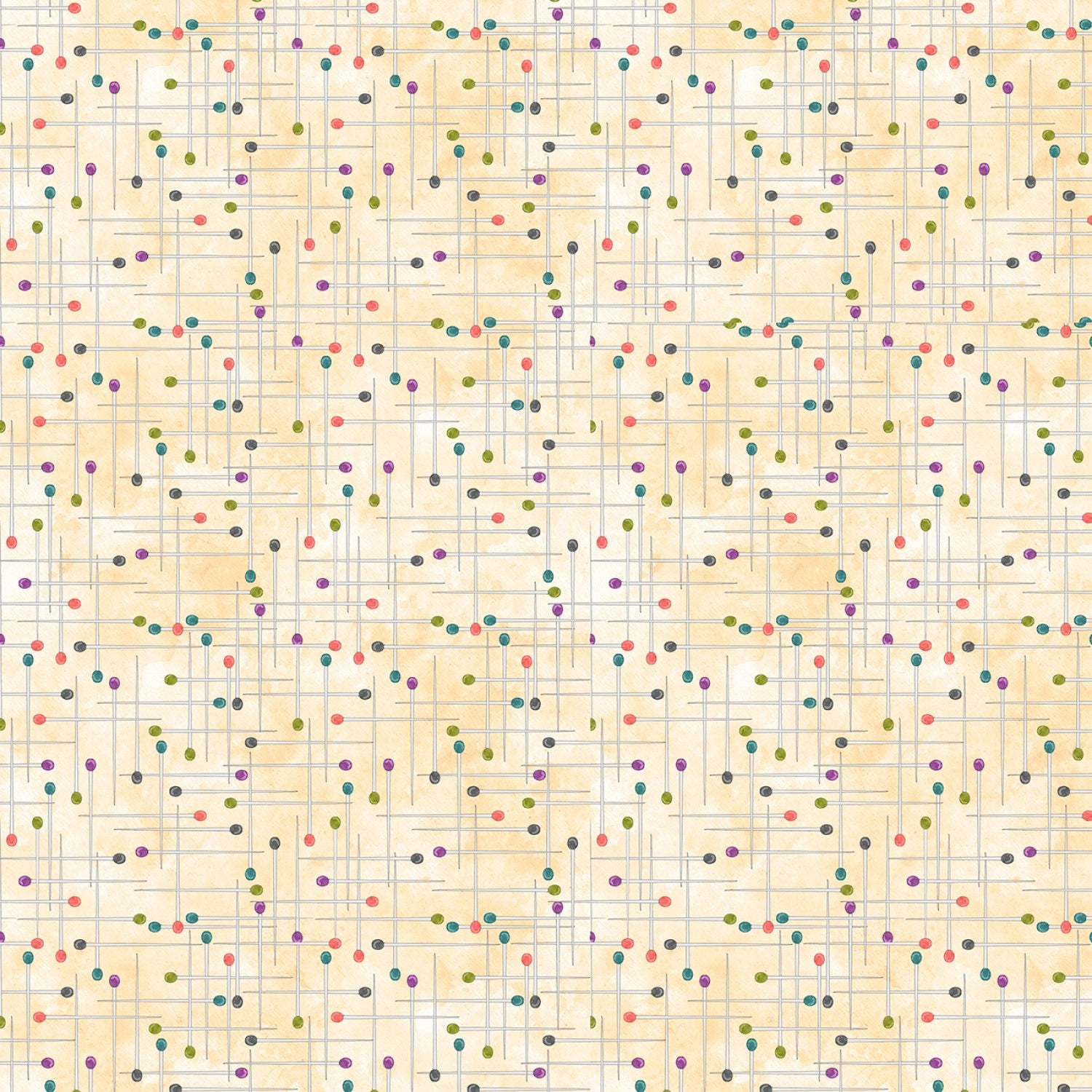 Sew Be It - Cream Pins - 44" Wide - Wilmington