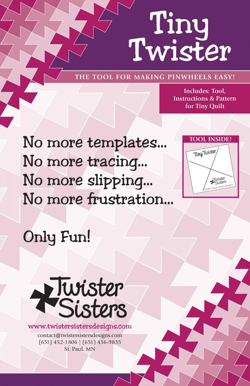 Tiny Twister Template - Kawartha Quilting and Sewing LTD.