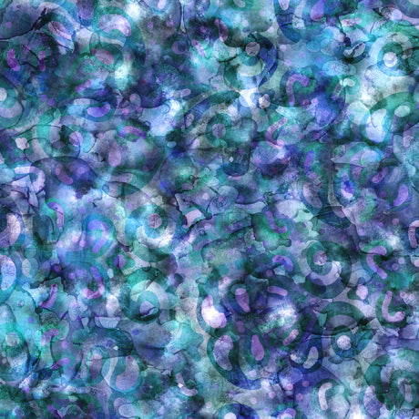Elementals - Abstract Paisley 29286-B - 44" Wide - QT Fabrics