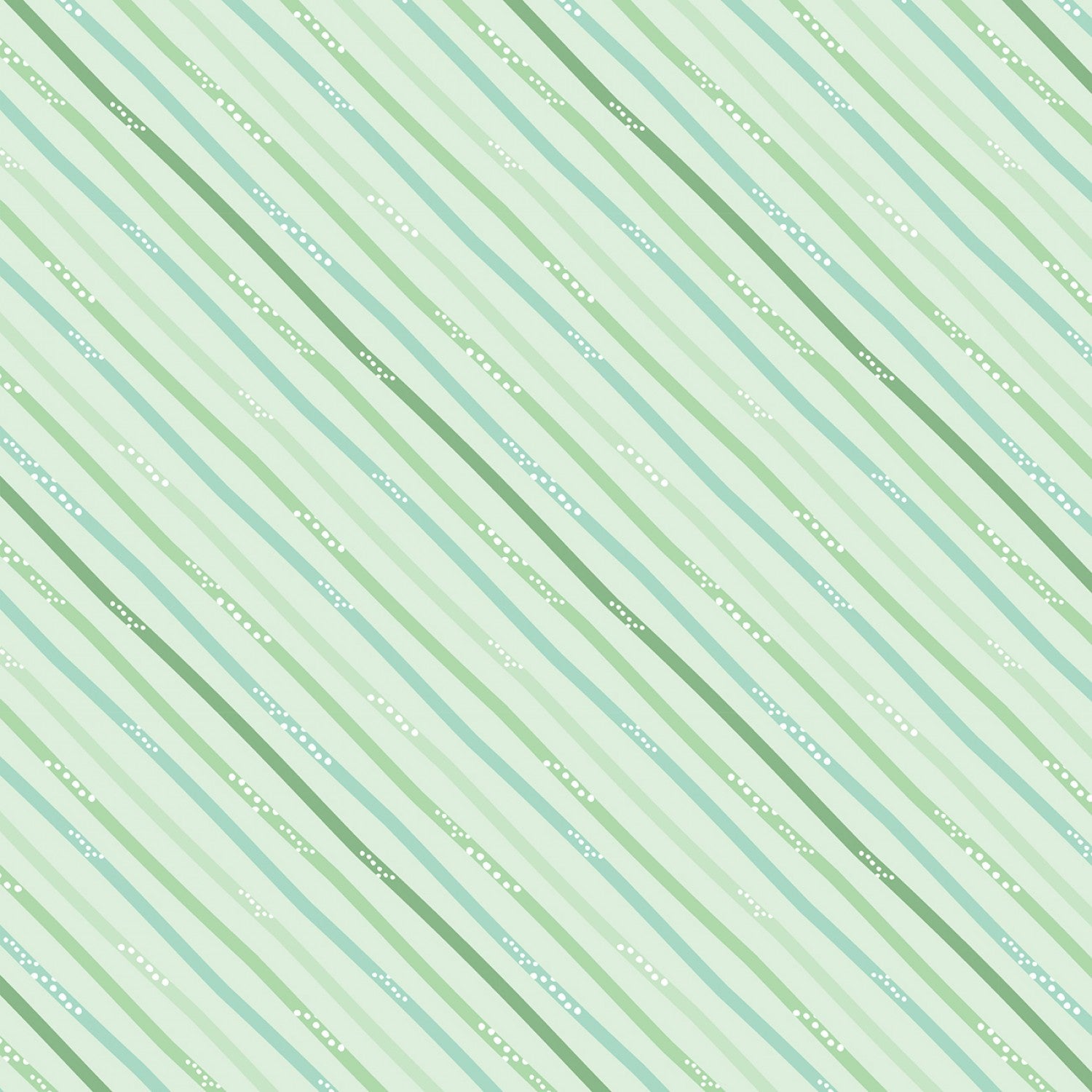 Hello Sunbeam - Green Diagonal Stripe - 44" Wide - Wilmington