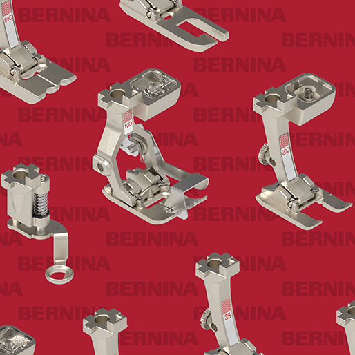 Bernina - Sewing Feet Red - 44" Wide - Benartex